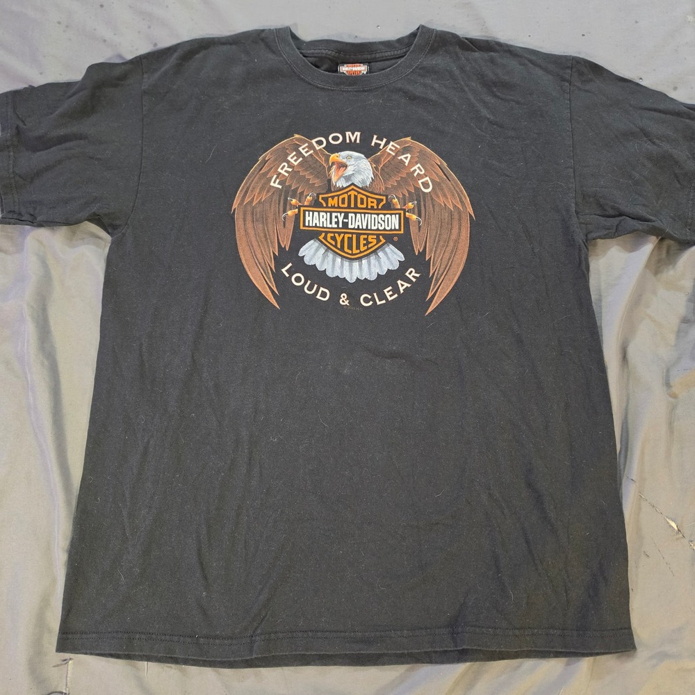 Harley-Davidson Key West Florida Eagle Graphic T-Shirt Black XL Freedom Heard